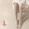 Women's High Socks, Thickened and Warm Thigh Knee Pads for Autumn and Winter. Half-length Socks That Reach The Knees In Winter