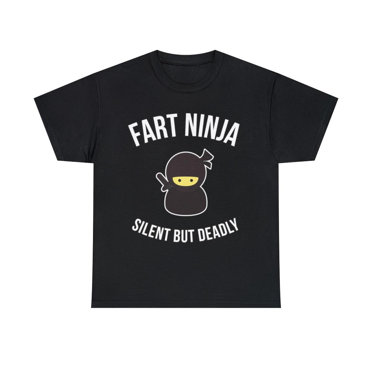 Fart Ninja Silent But Deadly Graphic Tee Shirt, S-5XL 4XL