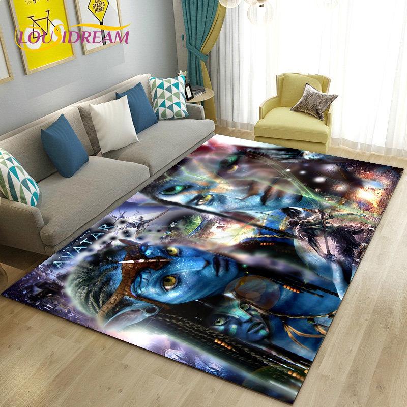 Tappeto Stampato HD del Film Avatar Grande, Tappeto per Soggiorno Camera da Letto Divano Zerbino Decorazione, Tappetino Antiscivolo per Giochi Bambini