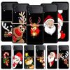 Christmas Cute Cartoon Z Flip 4 Phone Case For Samsung Z Flip 3 5G Black Hard Shell Galaxy ZFlip3 ZFlip5 Cover Folding Luxury