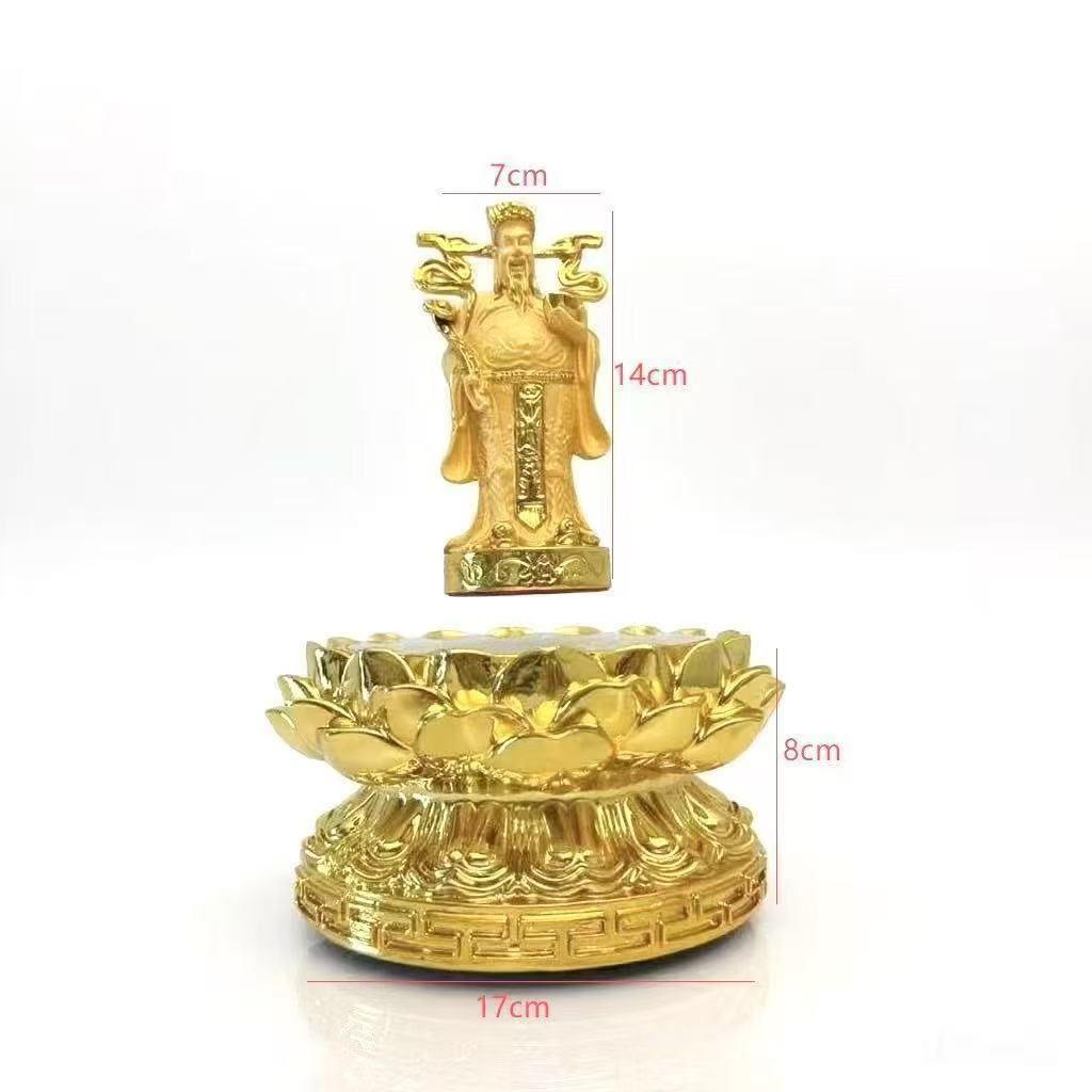 

Magnetic Levitating God of Wealth Feng Shui Ornaments With Lotus Base for Entrance Hall Tea Room Office Home Decor Good Fortune EU Plug золотой