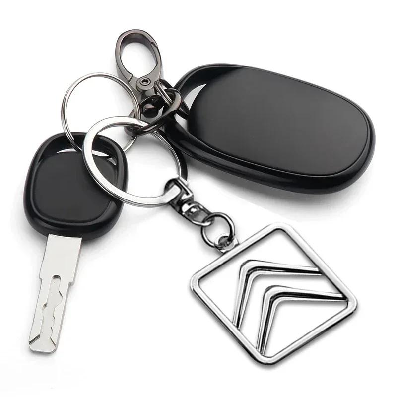 Metal Car Keychain Badge Key Chain Rings Car Accessories For Citroen C1 C2 C3 C4 C5 C6 C8 C4L DS3 DS4 DS5 LS DS6 Grand Picasso