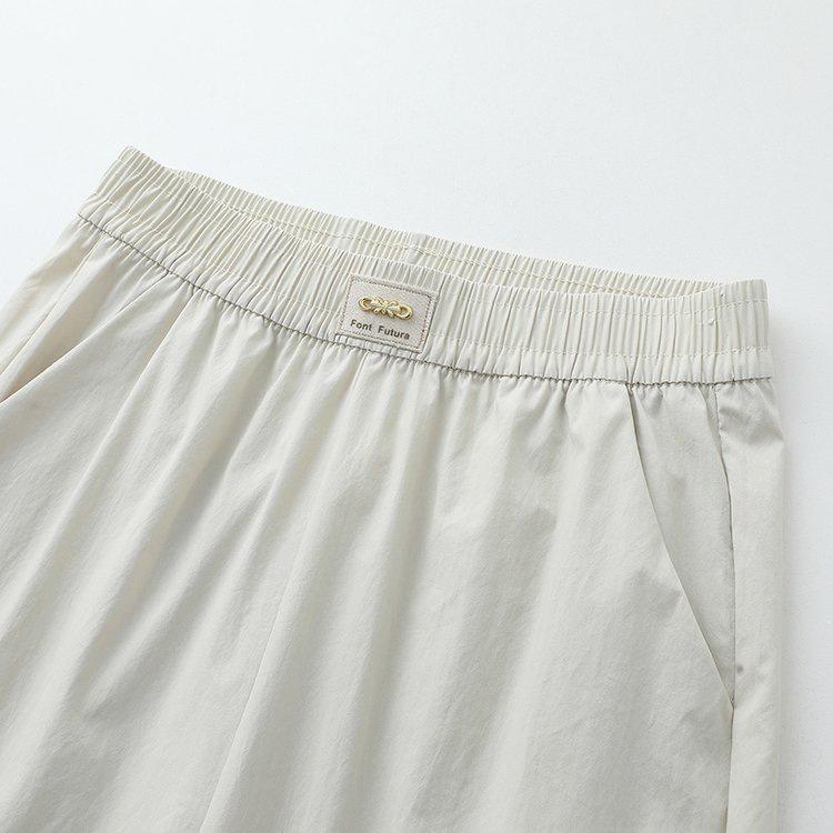 Spring/Summer 2026 Women's Versatile Casual Pants: Loose Straight-Leg, Elastic Waist, Perfect for Middle-aged & Elderly Moms