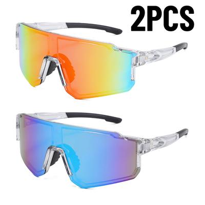 1/2PCS Outdoor MTB Driving Glasses Cycling Sunglasses UV400 Women Sports Running Eyewear Men Road Bicycle Glasses Bike Goggles