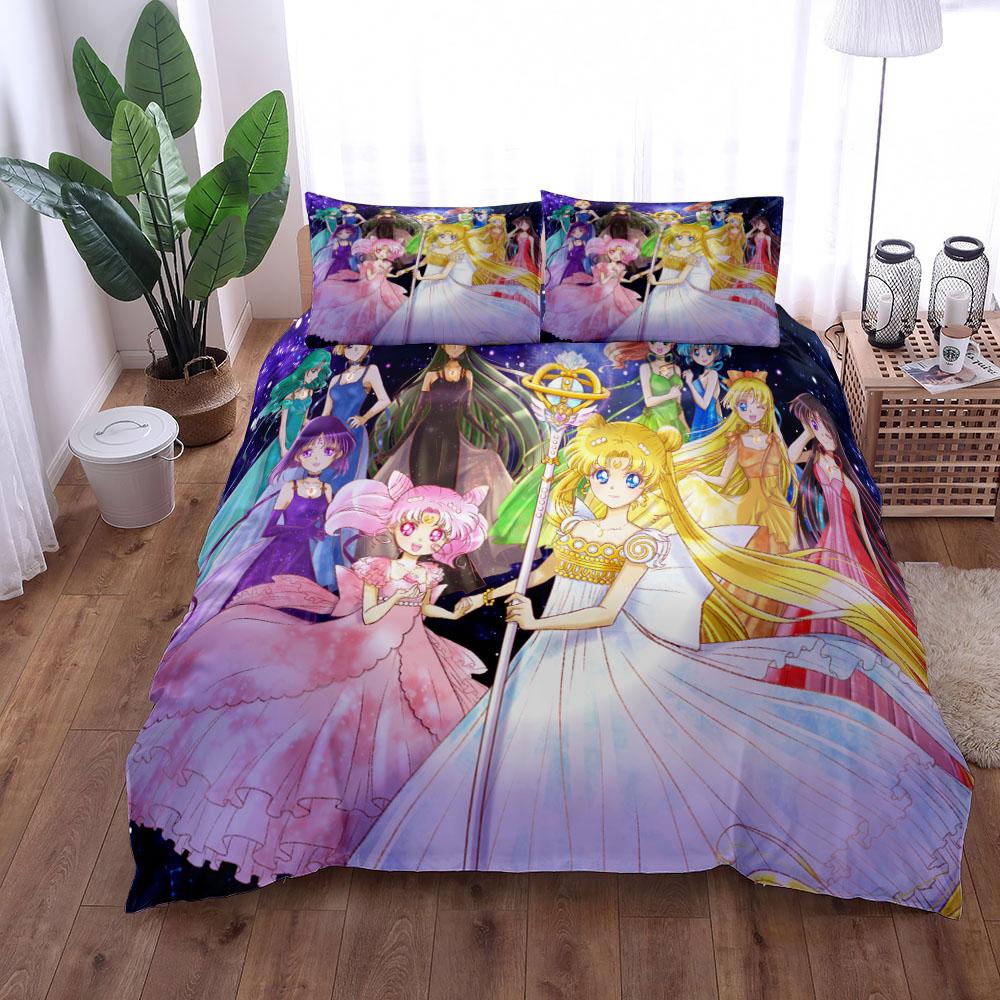 Azur Lane Duvet Cover Set King Queen Double Full Twin Single Size Bed Linen Set