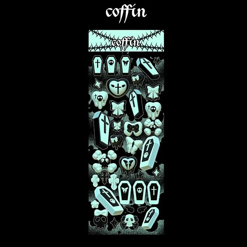 

Korean Graffiti Classic Toys Stickers Cool Girl Style DIY Decoration for Kids Tombstone Handcraft Art Phone Case Decor зелений