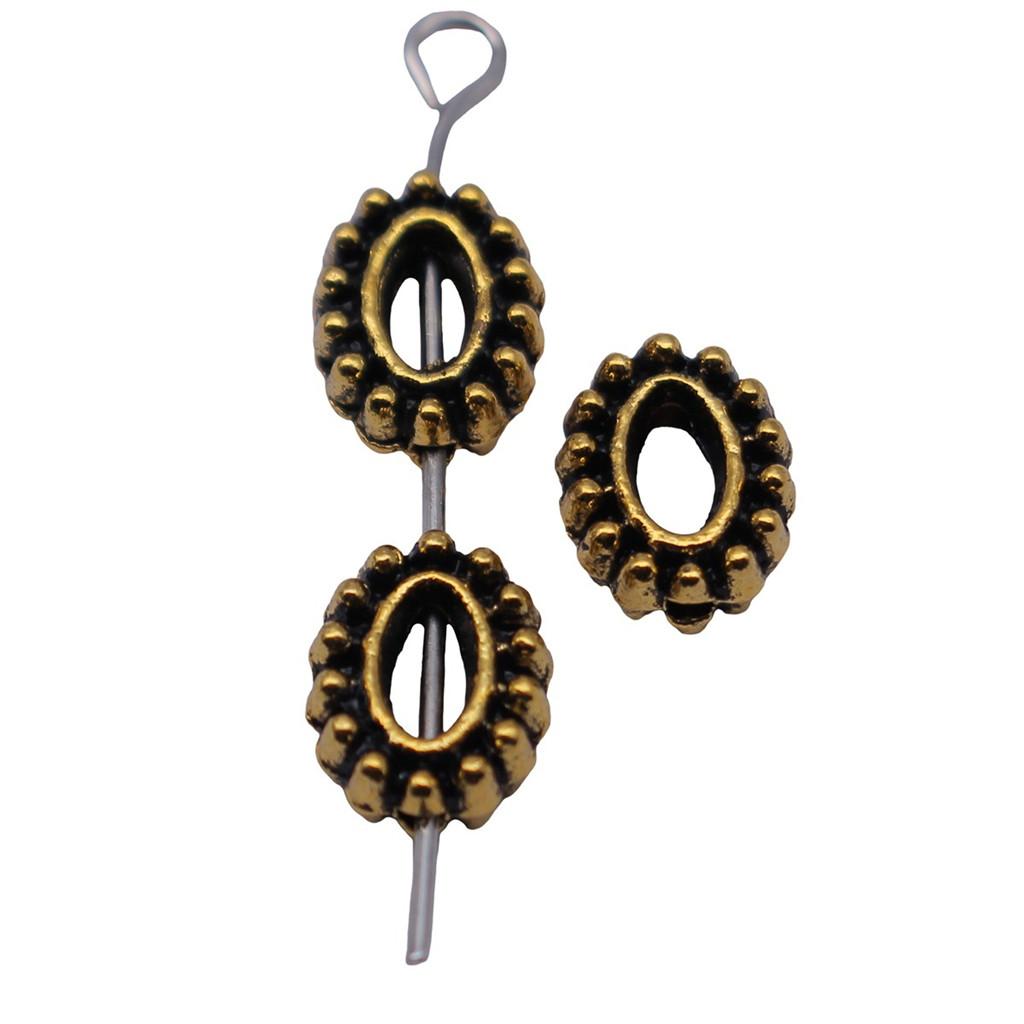 Openwork Beads Mini Hole Geometric Frames For Minimalist Jewelry Components