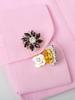 2Pcs Rhinestone Cufflinks Shirt Sleeve Button Covers Bling Crystal Button Clips For Dresses And Shirts Button Decoration Buttons