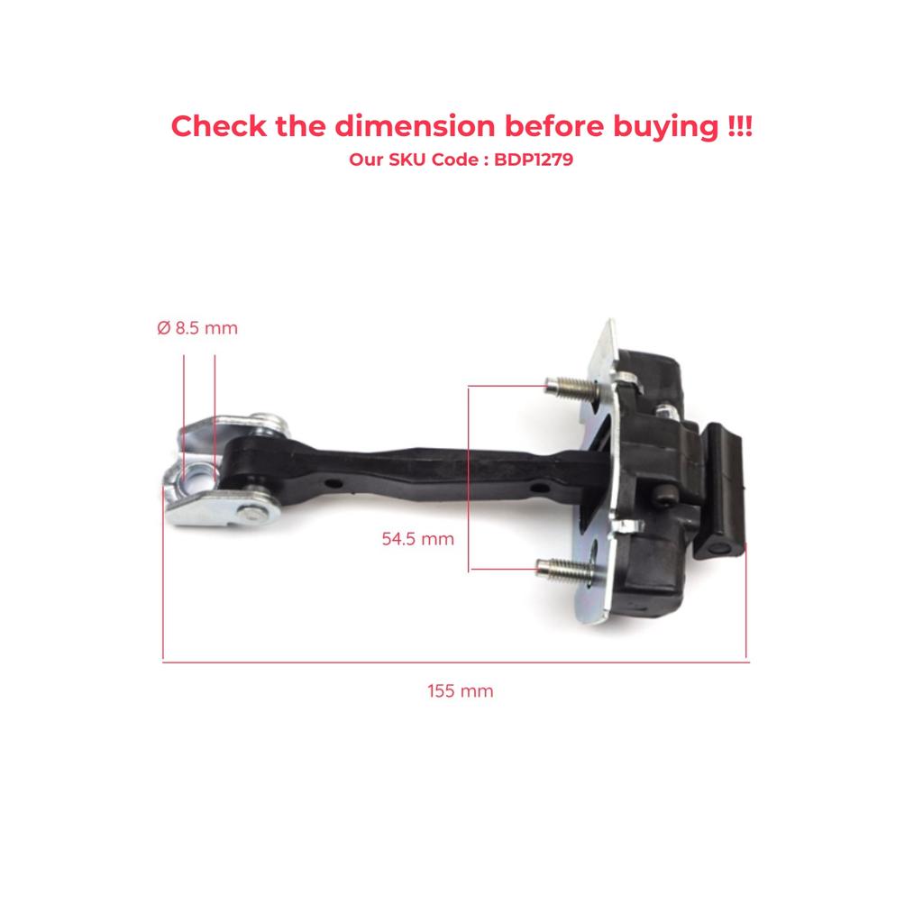 EDP1279 Front Left or Right Door Catch Hinge Brake Stop Check Strap Limiter for Fiat 500X 334 2014-On 51939940