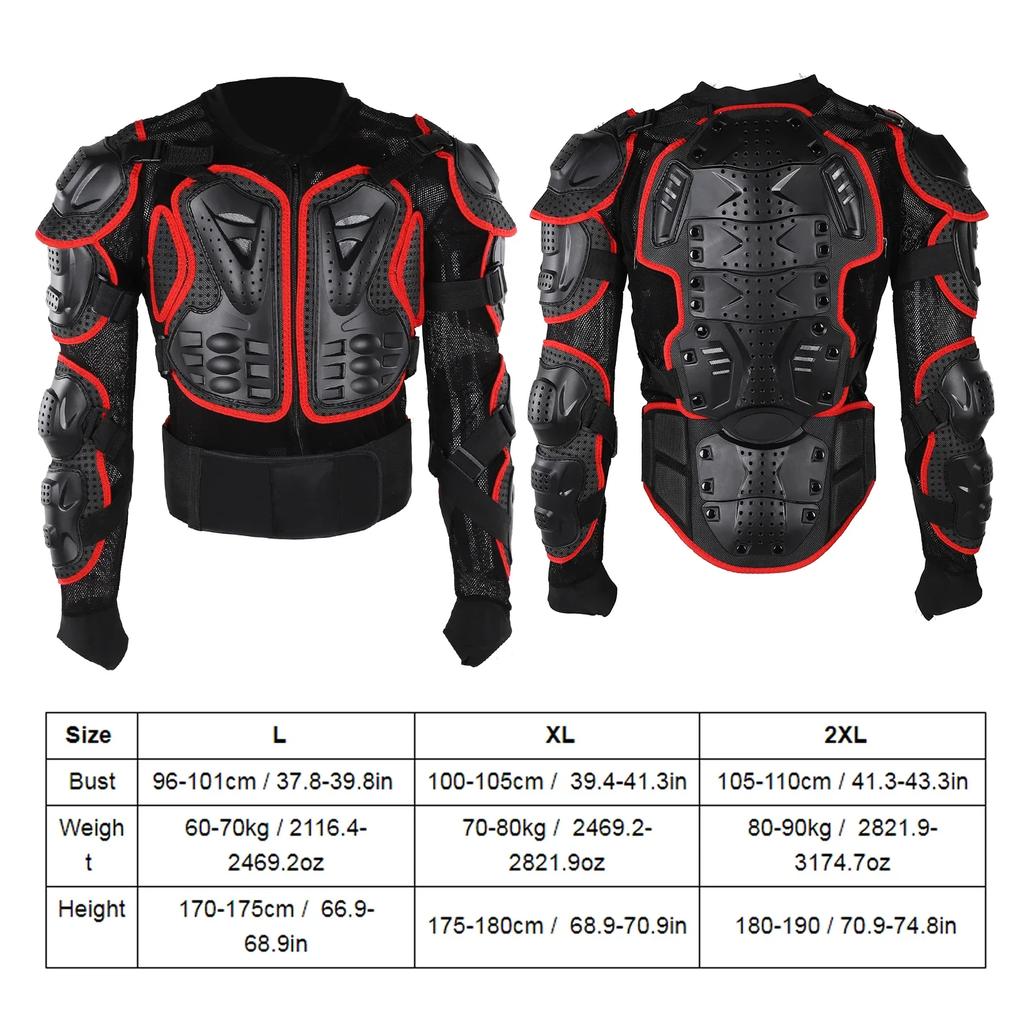 Riding Armor Protective Jacket Motorcycle Full Body Armor For Adult Men And Women
