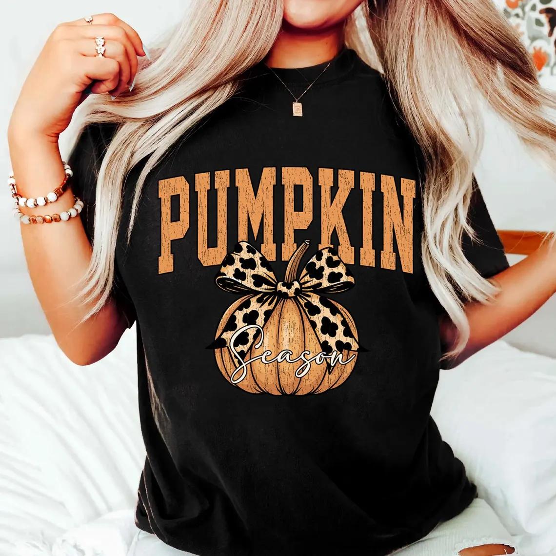Cozy Season Shirt Books Lover Fall Gift Womens Pumpkin Season Shirt Cute Pumpkin Shirt Autumn Leaf Shirt S