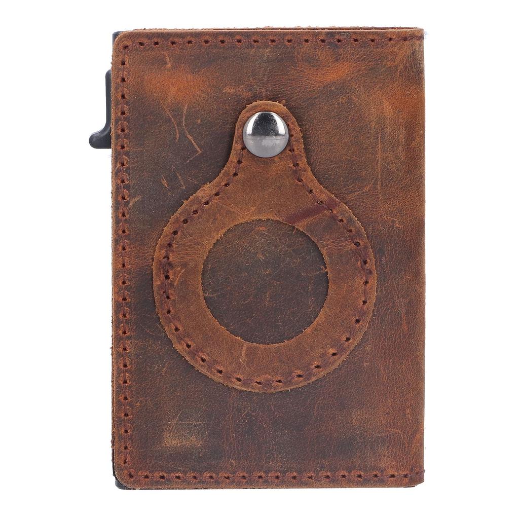 Leather Wallet Automatic Card Genuine Leather Cowhide Multi Functional Leather Wallet