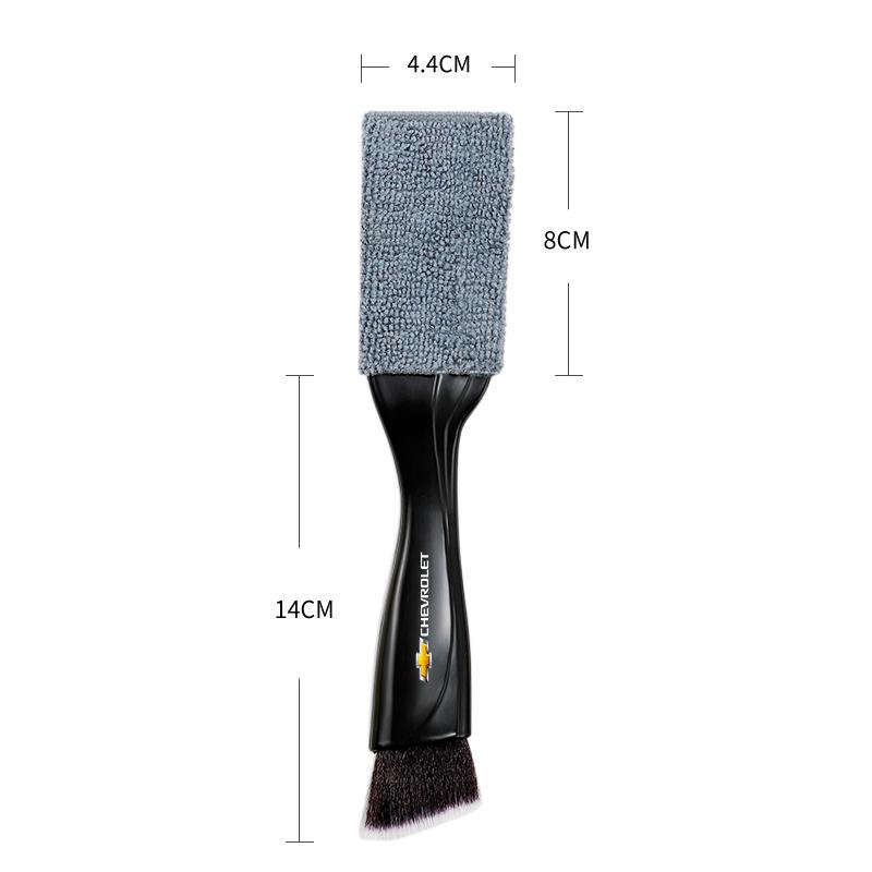 2 In 1 Car Dust Tool Cleaning Brush Accessories Interior For Chevrolet Z71 Aveo Impala Lacetti Malibu Sail SS Cruze Sonic Camaro