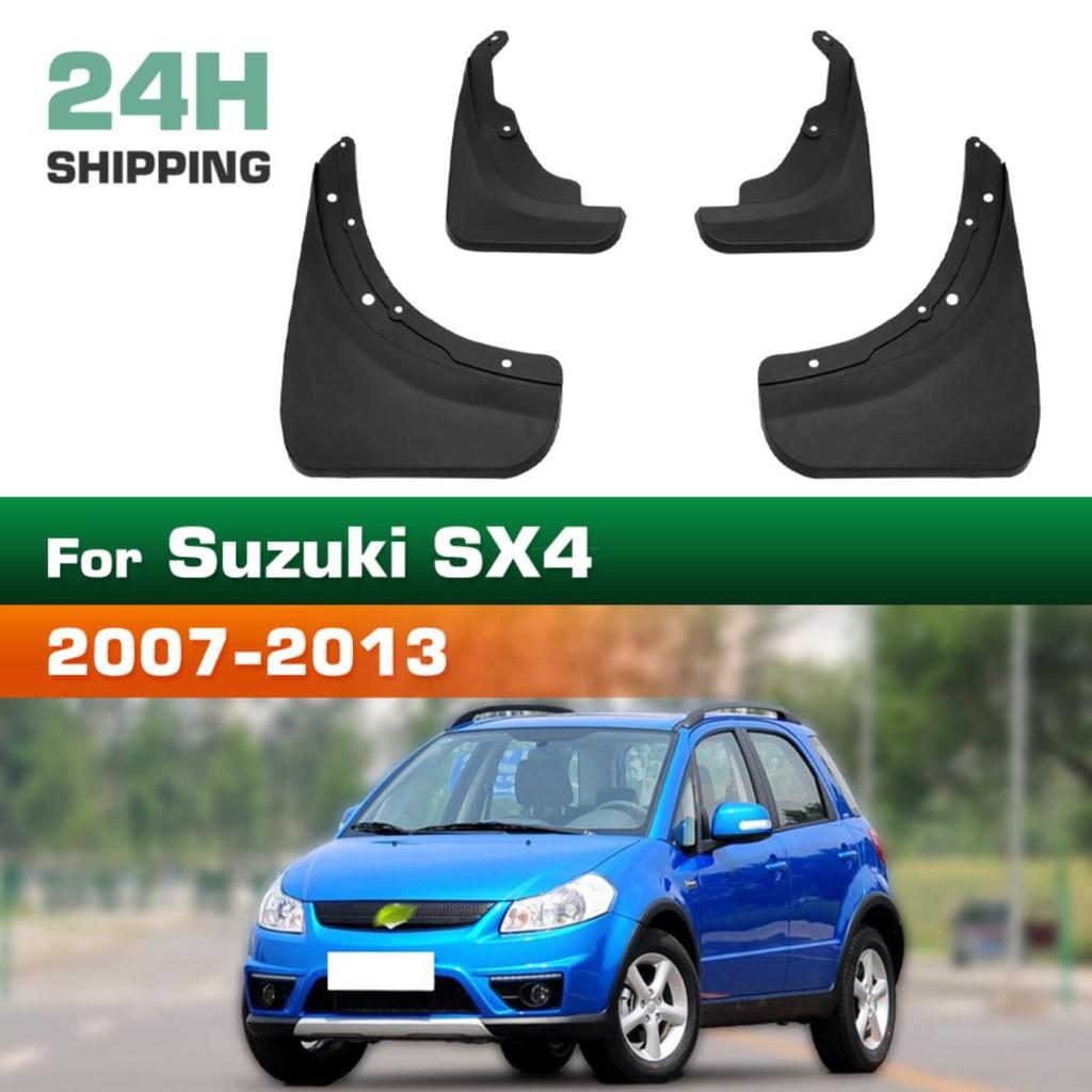 4PCS Car Mud Flaps Splash Guards Mudguards Car Mud Flaps Compatible with Suzuki SX4 2007 2008 2009 2010 2011 2012 2013