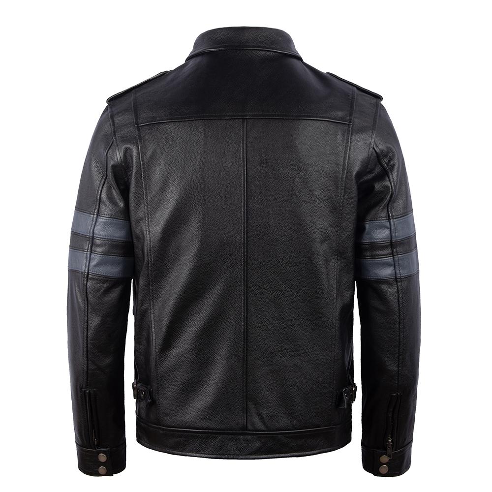 M65 Hunting Vintage Red Brown Genuine Leather Jacket Men Soft Real Cowhide Black Winter Coat Biker Jacket