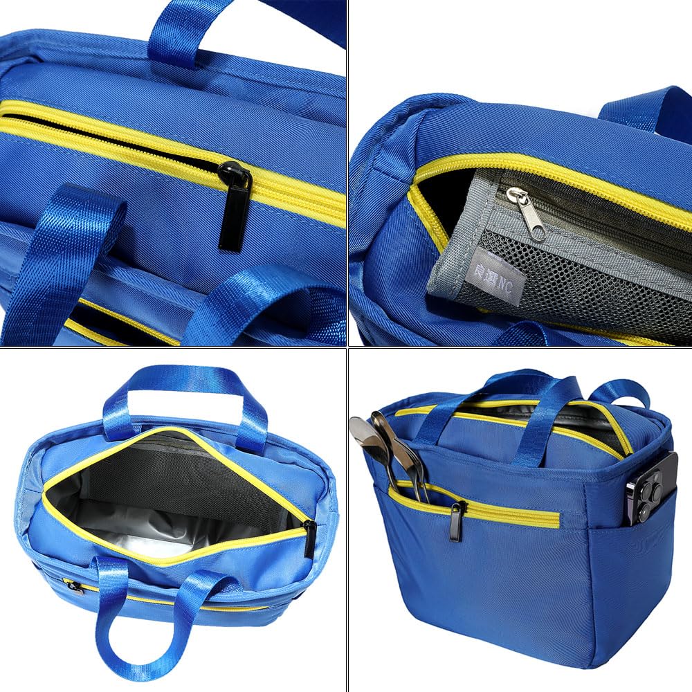 Excellent Selection of Blue Insulated Lunch Perfect for Lunch Water and 20cm X 21cm X 13cm Bags, Boxes, Bottles, Camping. Dimensions (height) (width)