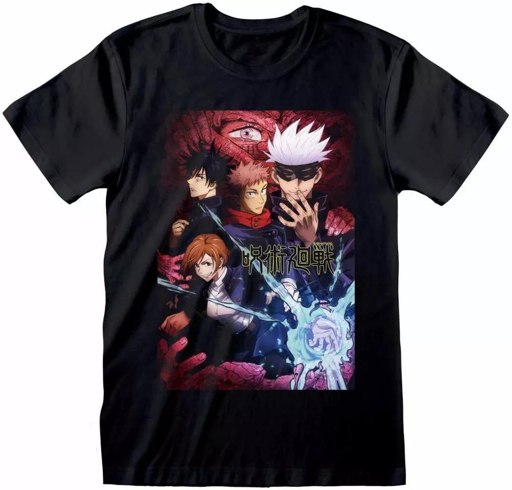 American Vintage Jujutsu Kaisen Power Unisex T-Shirt Black Anime T-Shirt Summer New Men's and Women's Streetwear