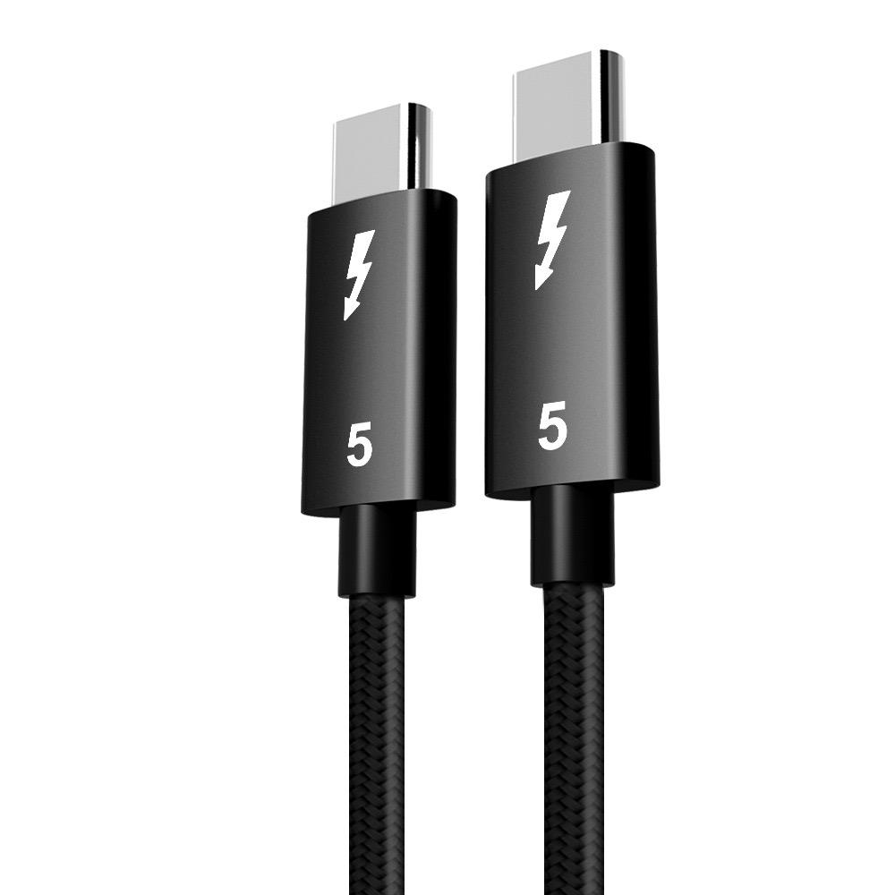 

PD 240 Вт USB C на USB-C Thunderbolt 5 Полный кабель данных Быстрая зарядка 16K 60 Гц Видеовыход Функциональный 80 Гбит/с Передача данных 0.5m