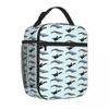 Sac à lunch isotherme à motif orque, baleine à bosse et baleine grise, le plus vendu, pour repas en plein air et repas des navetteurs
