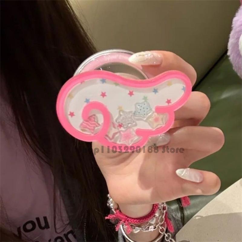 

Korean Quicksand Shake Wing Magnetic Holder Grip Tok Griptok Phone Stand Holder Support For iPhone 16 For Pad Magsafe Smart Tok