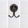 Brass coat hook with black bronze finish for bathroom and kitchen reliable and solid with installation hardware