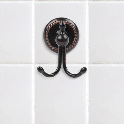 Brass Coat Hook with Black Bronze Finish for Bathroom and Kitchen Reliable and Solid with Installation Hardware