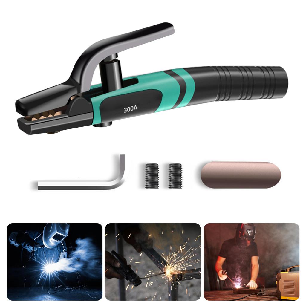 Welding Electrode Holder 300A/600A/800A Heavy Duty Jaw Holding Plier Electrode Clamp Welding Machine Welder Tool