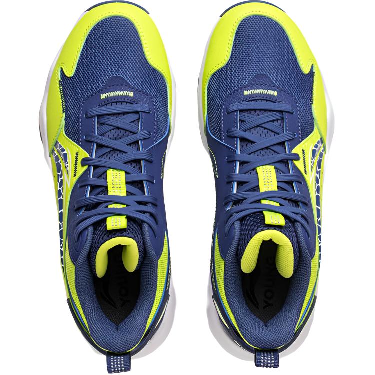 Li Ning Kids Basketball Comfortable Support Durable Rebound Breathable Lightweight Shock Absorption Mid-Top Basketball Shoes YKBV103-7