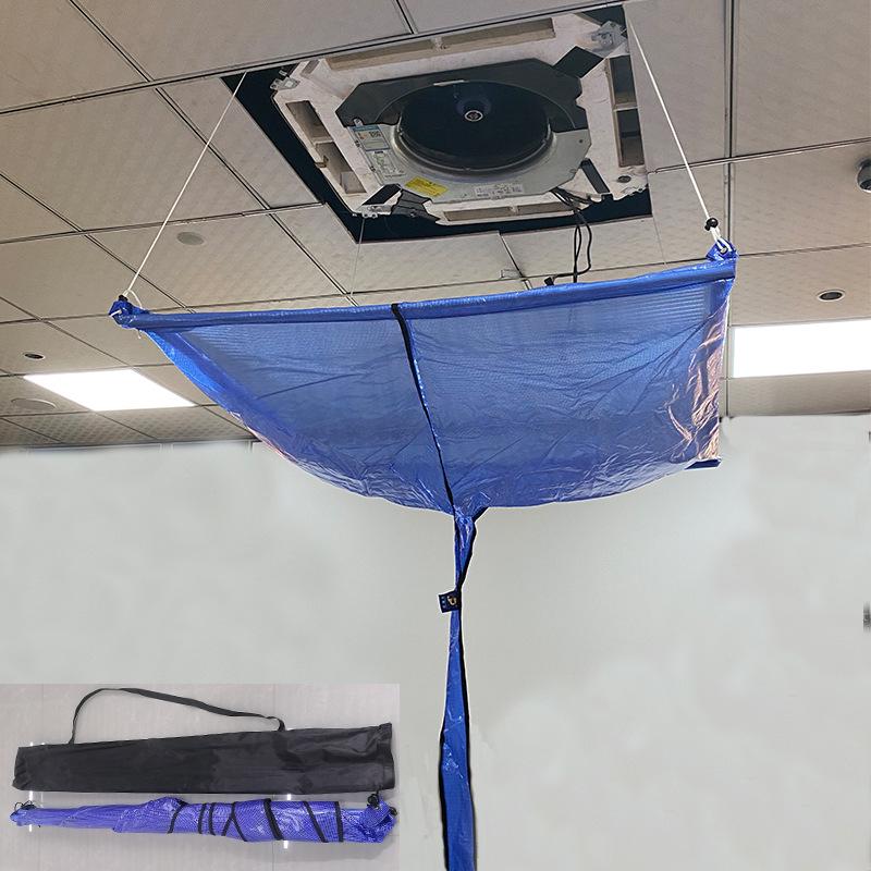 Universal Ceiling AC Cleaning Cover with Water Collection Bag for 3-5 HP Units