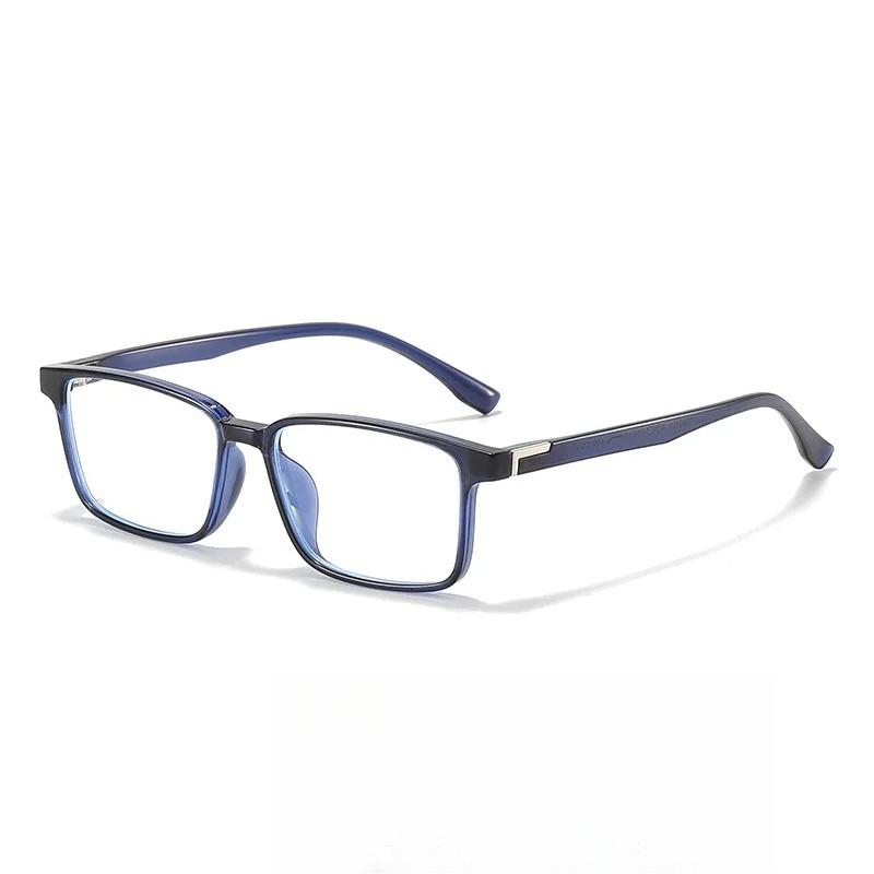New Ultra Light TR90 Square Anti Blue Light Glasses High-end Simplicity Comfortable Business Men and Women Plain Eyeglasses