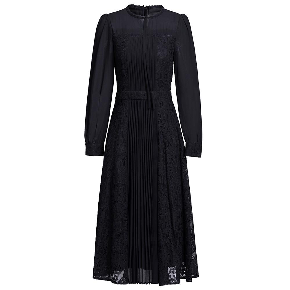 

Элегантное женское платье-миди Zhili 2025 года с длинными рукавами XL