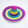 Summer Colorful Wide Brim Mexican Party Hat Halloween Party Straw Hats Decor Sombrero Beach Hat Men