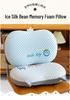 Cartoon Cat Ice Bean Memory Foam Cooling Neck & Back Support Pillow