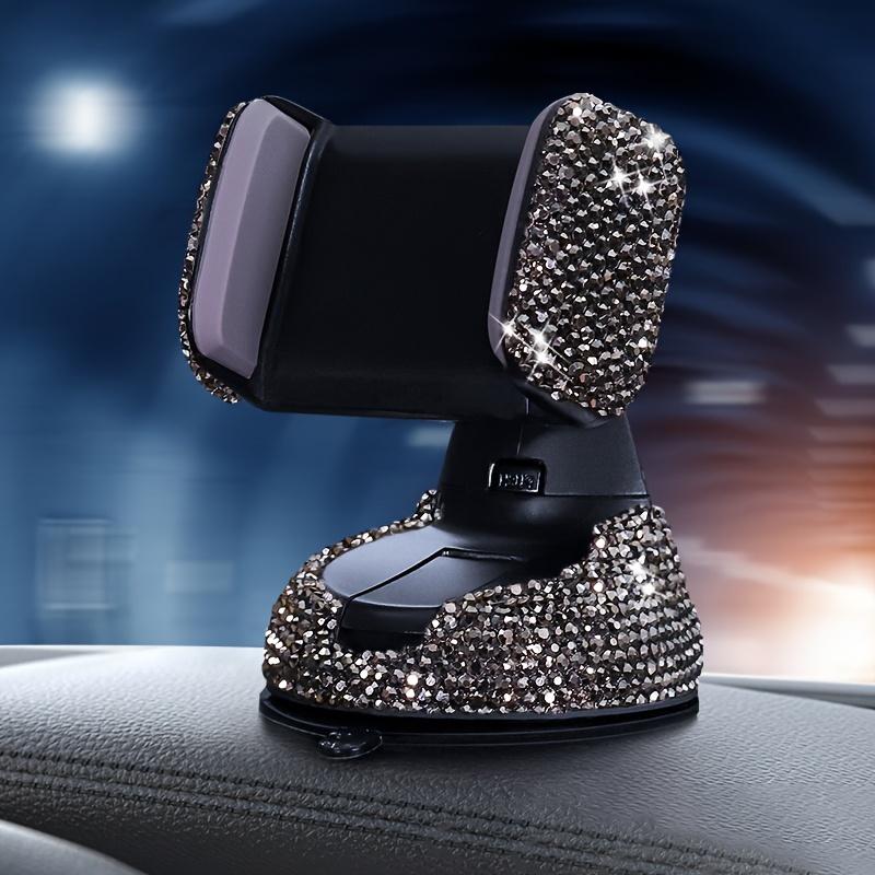 1PC Car mounted diamond inlaid suction cup phone holder navigation bracket air outlet diamond inlaid suction cup phone holder