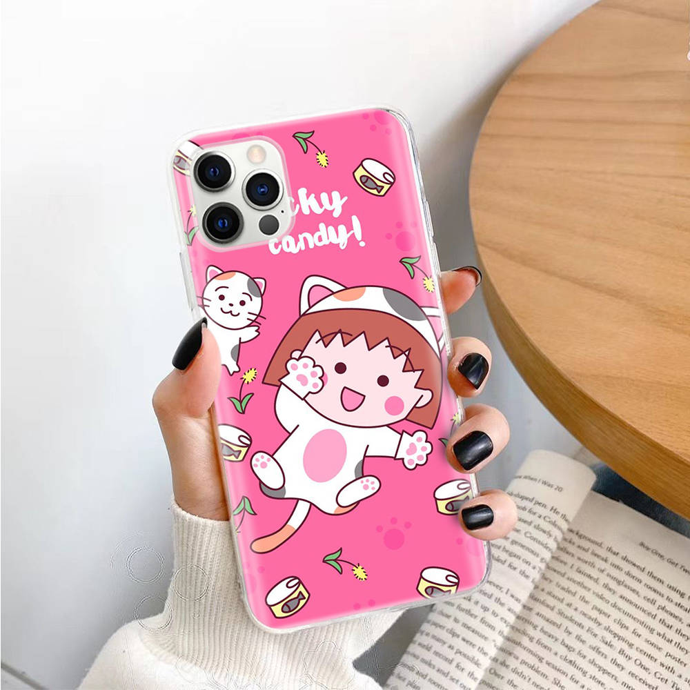 Sakura Momoko TPU Case for iPhone XR 7 8 14 15 11 12 13 X XS Pro Max Xiaomi Redmi 13C Note 9 Samsung A22 S23 S24 Ultra Plus VIVO