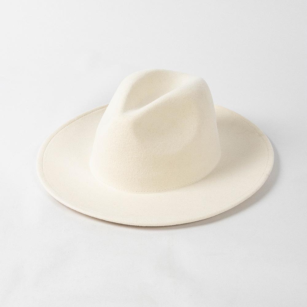 Winter British Wool Felt Cm Big Head Circumference Fedoras Hat Men Women Leisure Panamjazz Hat