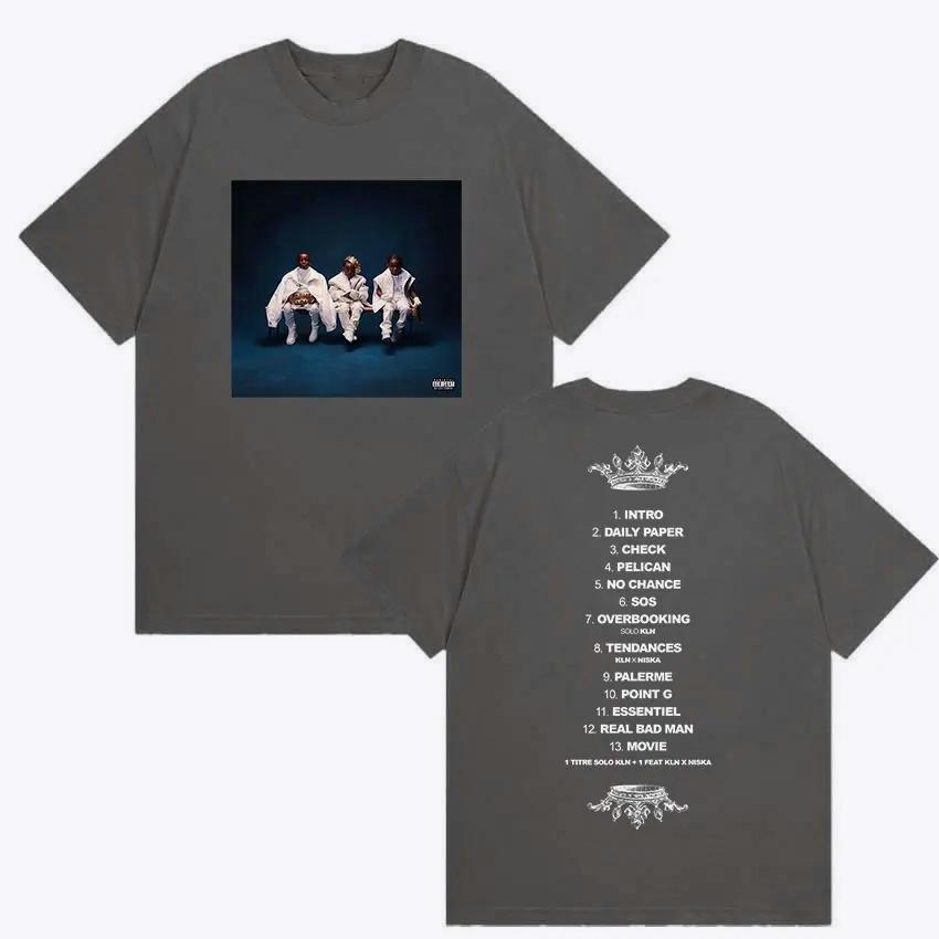 Rapper Nes Pour Briller L2B Tour 2026 Graphic T Shirts Men's Hip Hop Pop Music Short Sleeve T-shirt Cotton Tees Streetwear