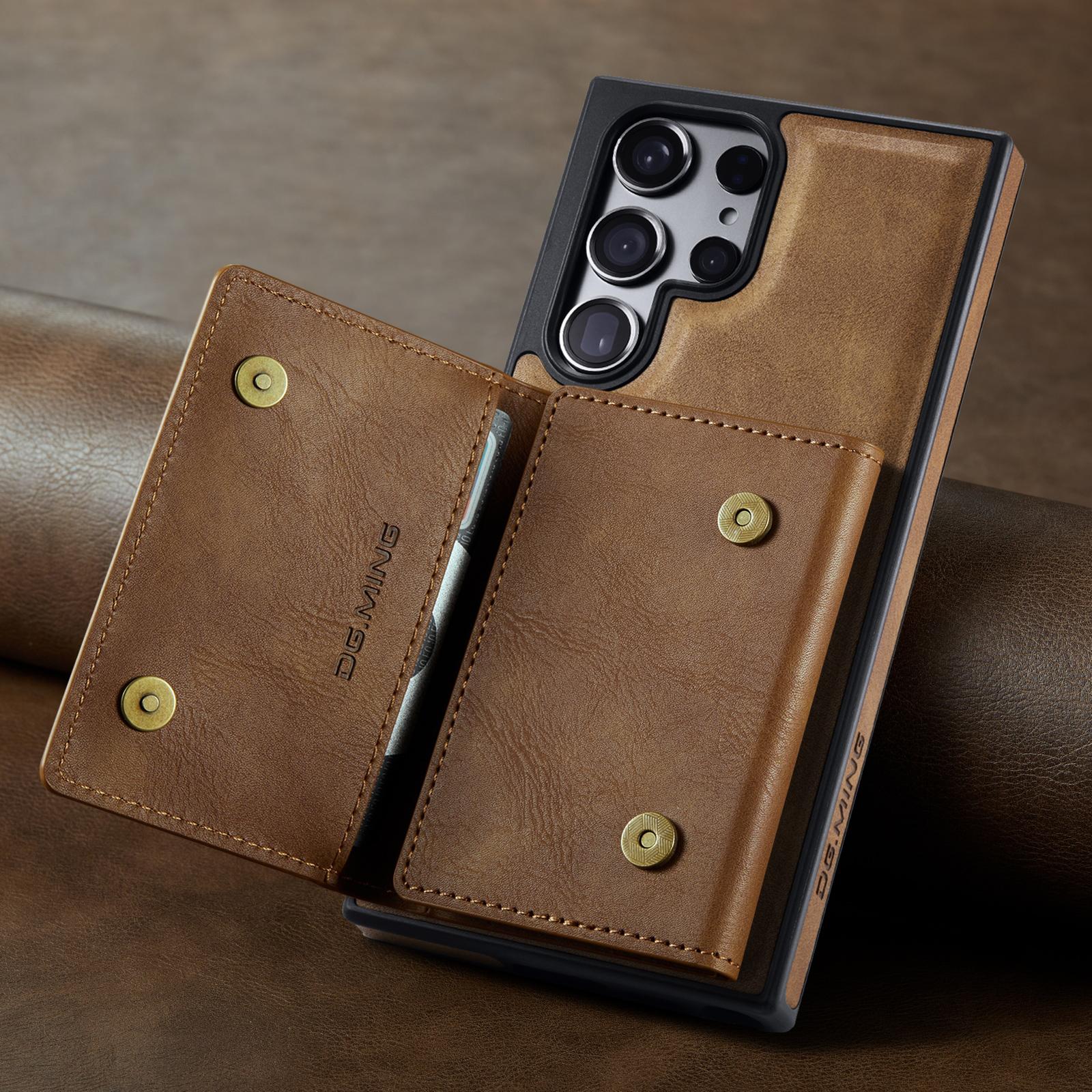 

Нескользящий винтажный чехол-кошелек для Samsung Galaxy S24 Ultra S24ultra S23 FE S22 Plus, противоударный кожаный чехол-держатель для карт