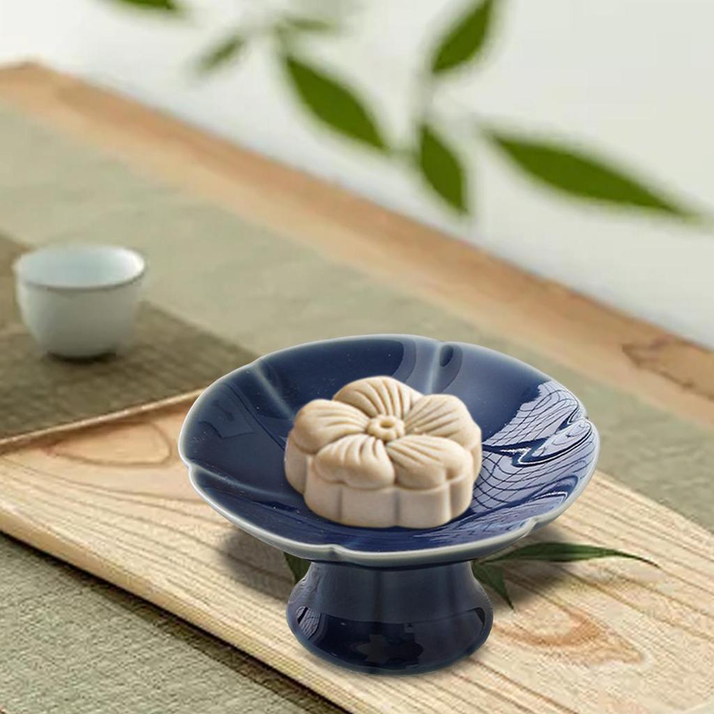 Ceramic Dessert Stand Footed Decorative Pedestal Tray Fruit Bowl Porcelain Cake Stand for Dessert Table Party Countertop Home