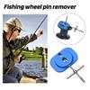 Fishing Reel Bearing Pin Remover Aluminum Alloy Portable Baitcasting Reel Pin Removal Tools Fishing Gear Modification Repair Maintenance Accessories