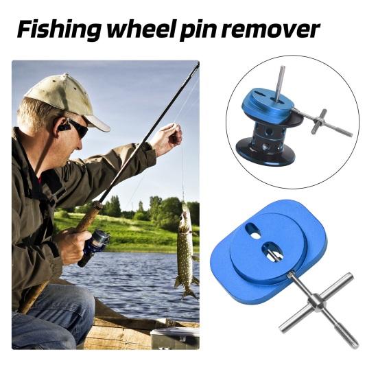 Fishing Reel Bearing Pin Remover Aluminum Alloy Portable Baitcasting Reel Pin Removal Tools Fishing Gear Modification Repair Maintenance Accessories