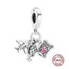 Charms camaleonte adatti a braccialetti originali alla moda in argento 925 con zircone, perlina a forma di polpo e tartaruga, ciondolo a forma di farfalla e lucciola, fai da te per realizzare gioielli