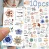 10sheets Bible Verse Inspiration Tattoo Stickers For Hand Body Temporary Fake Waterproof Tattoo Stickers Festival Party Gifts