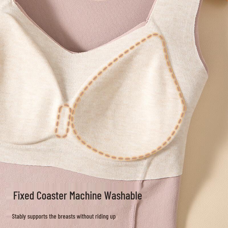 Odifen Women's Thermal Shaping Vest with Built-in Bra