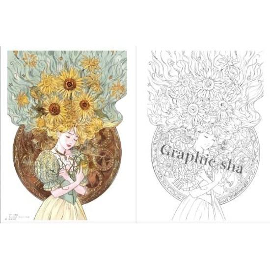 Adult Coloring Book Masterpieces Girls - Born from Western Paintings