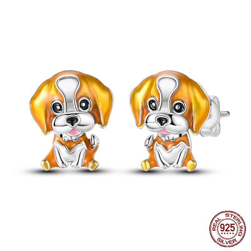 New 925 Sterling Silver Hope Rainbow Flower Earrings For Women Sparkling Colored Zircon Star Koi Earrings Party Jewelry