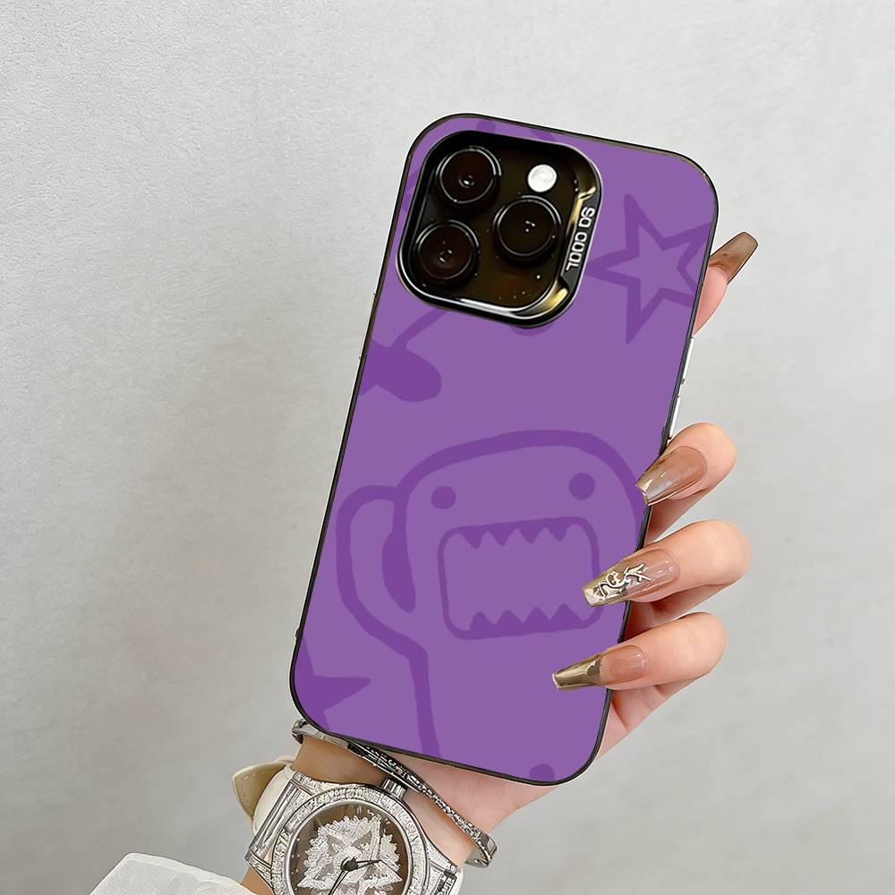 D-Domo-kun Japan  Phone Case For iPhone 17,16,15,14,13,12,11 Plus,Pro Max,XS,Colorful Silver Phone case Funda Cover
