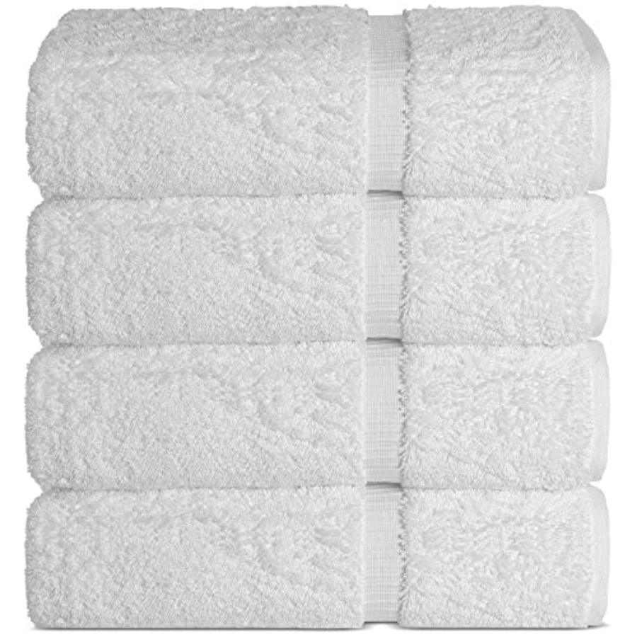 

Luxurious 100 Cotton Premium Turkish Towels for Hotel and Spa Use UltraSoft High Absorbency Bath Towel Set 4Piece White for Ult United States
