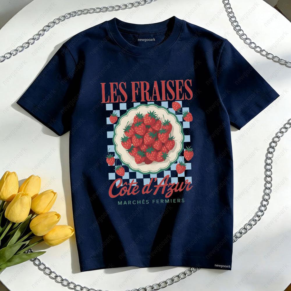 

Strawberry Vintage TShirt Women Unisex Summer Fashion Casual Cotton Graphic T Shirts Streetwear Tops Tee Girlfriend Camisetas 3XL