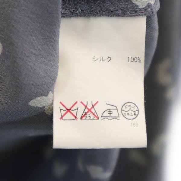 Tory Burch Silk Overall Handle Long Sleeve No Color Shirt 2 Gray Women Used